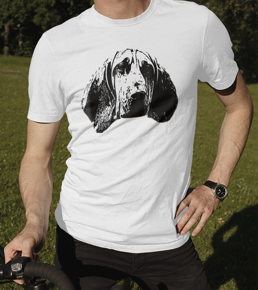 Bloodhound Face Dog Mom Or Dad T-Shirt