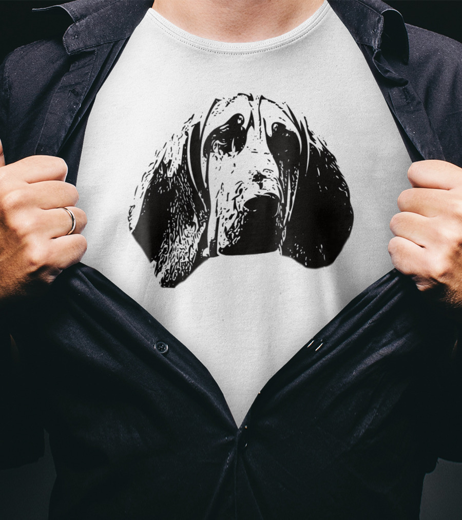 Bloodhound Face Dog Mom Or Dad T-Shirt