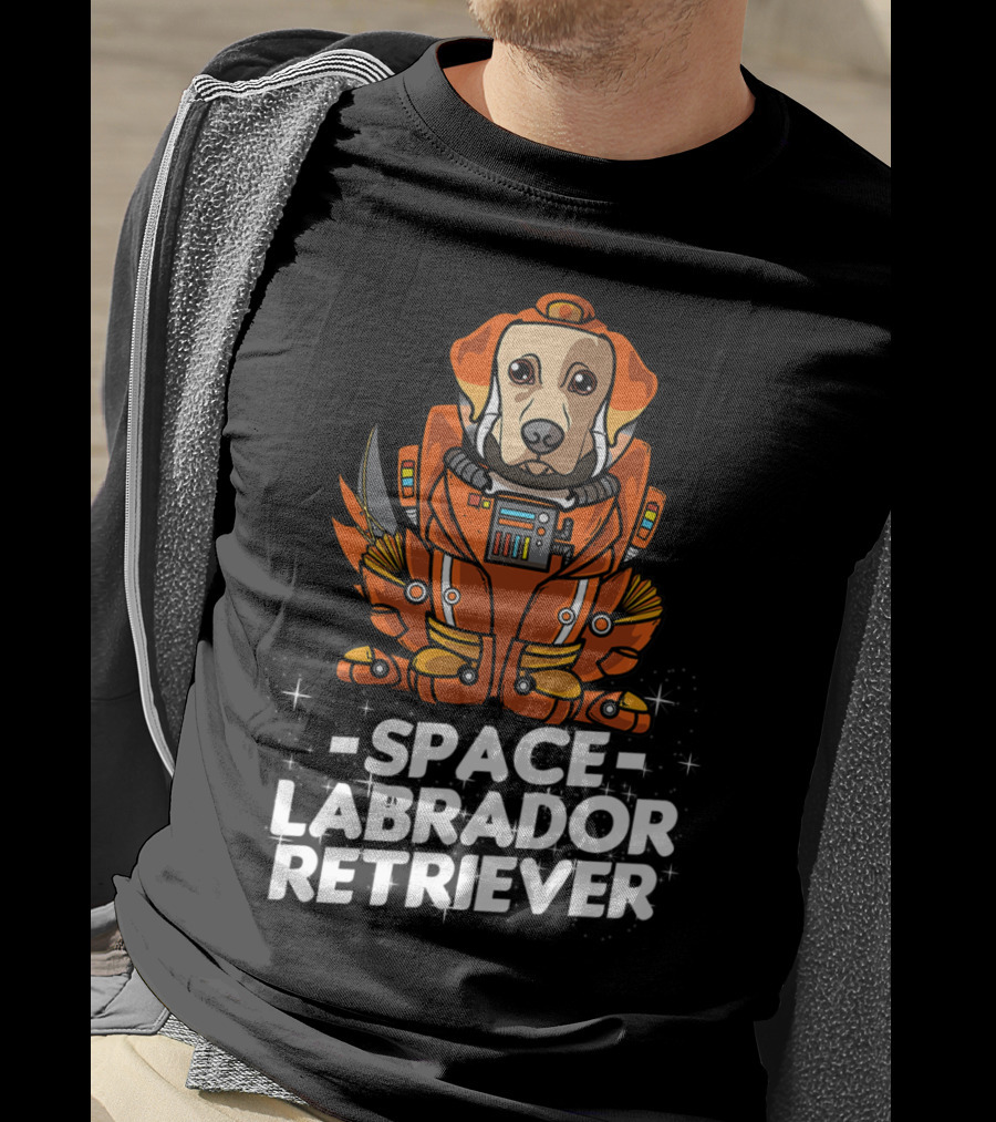 Space Labrador Retriever Space Suit Dog T-Shirt