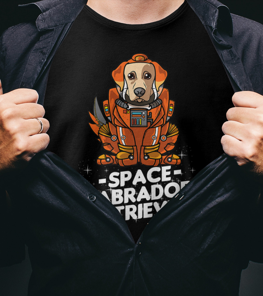 Space Labrador Retriever Space Suit Dog T-Shirt