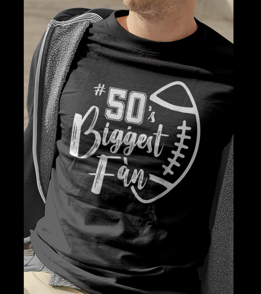 50's Biggest Fan Football Brother T-Shirt