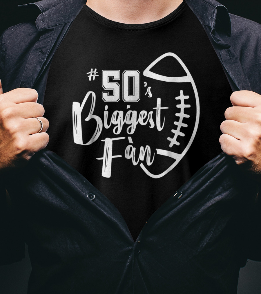 50's Biggest Fan Football Brother T-Shirt