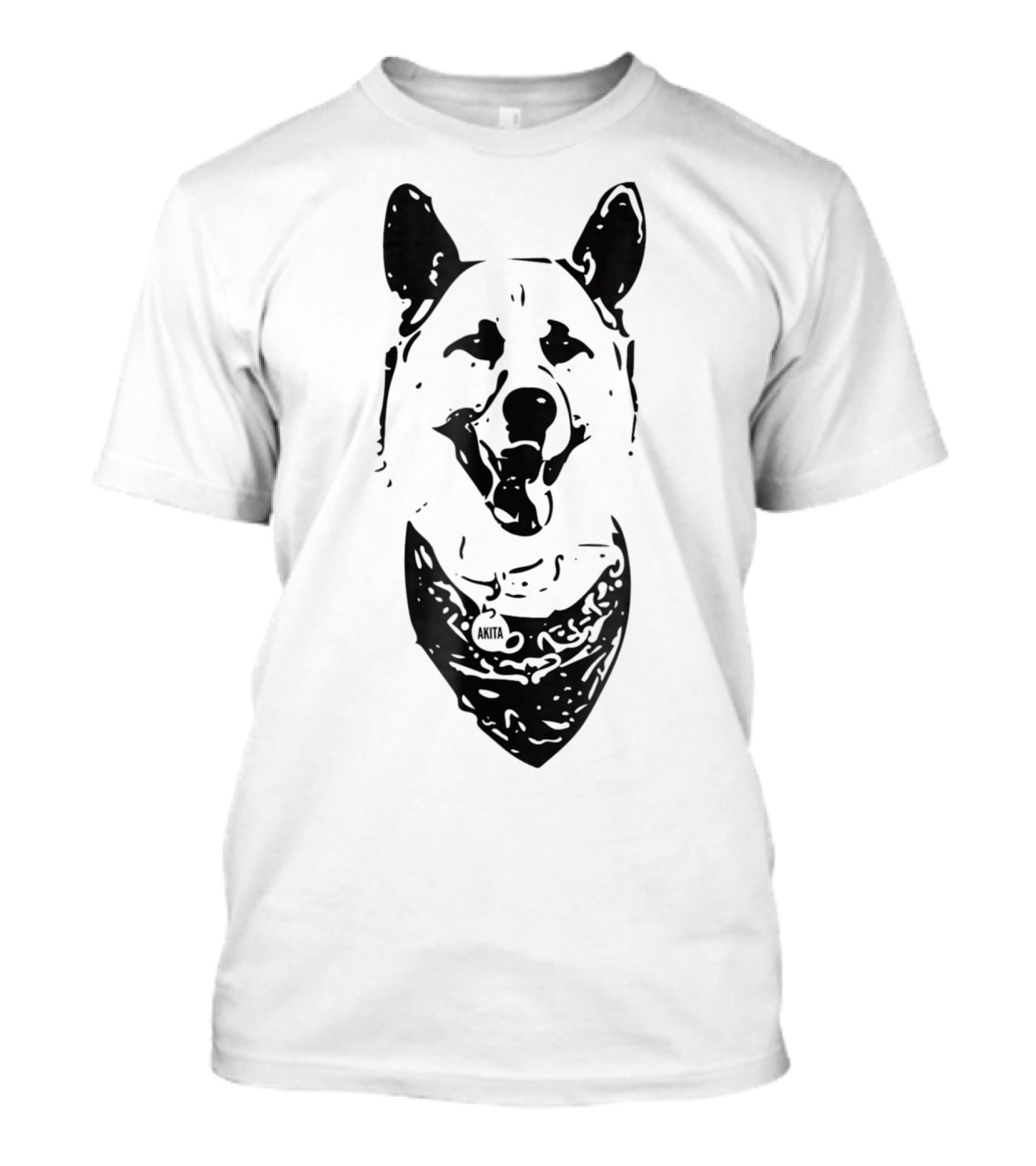 Akita Inu Dog Mom Or Dad Bandana T-Shirt