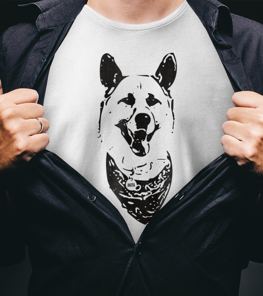 Akita Inu Dog Mom Or Dad Bandana T-Shirt