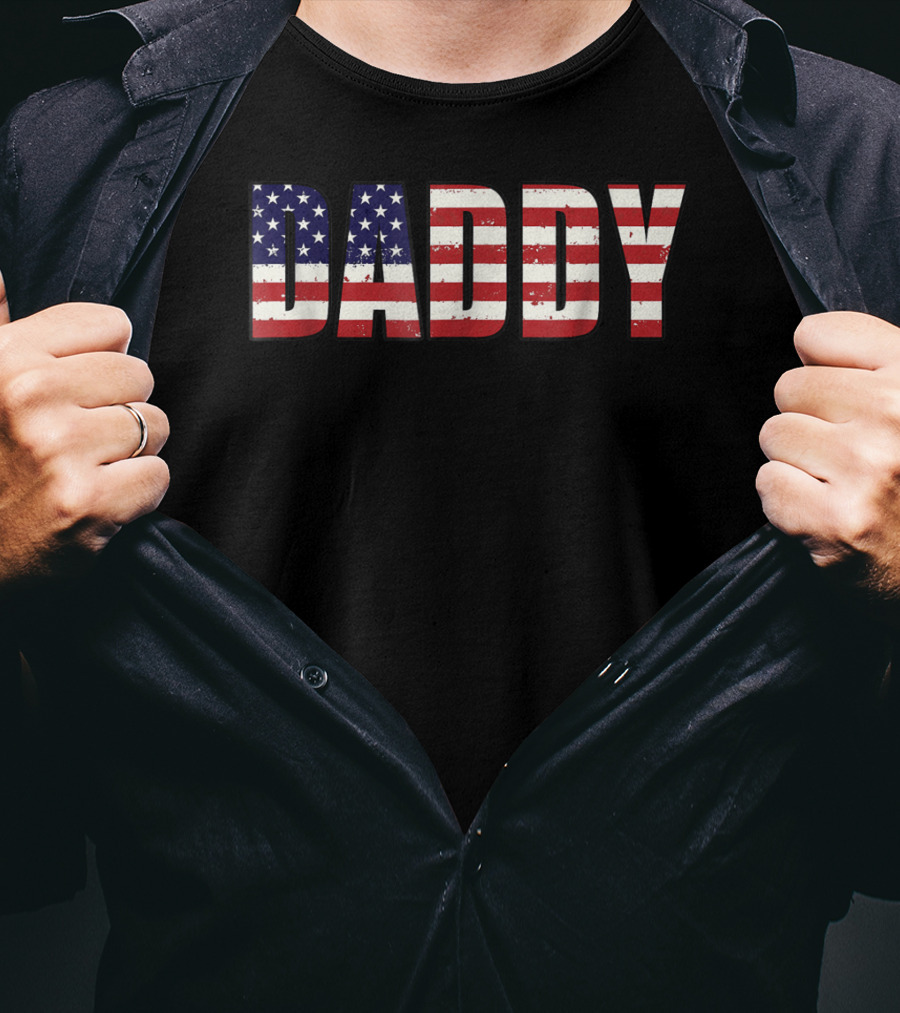 Daddy American Flag T-Shirt