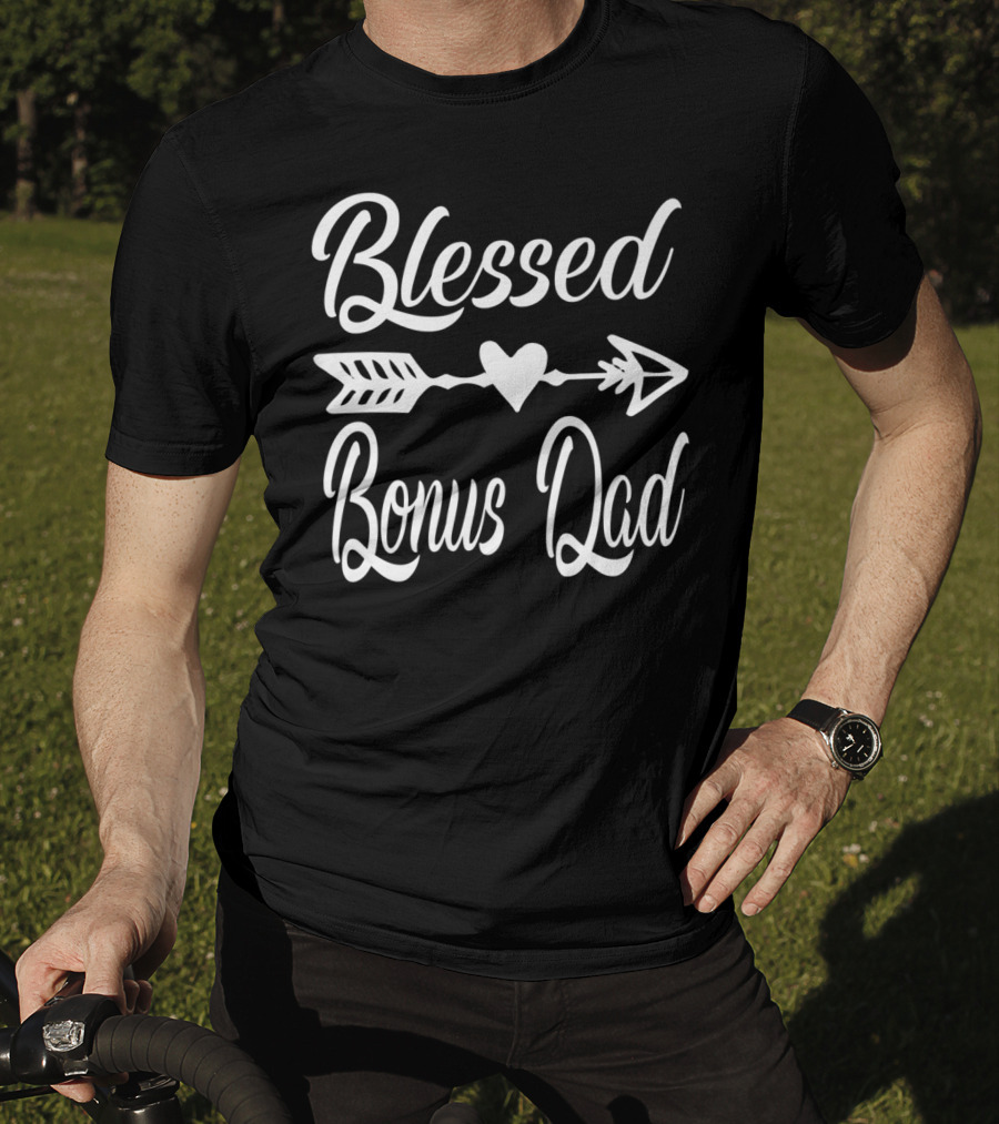 Blessed Bonus Dad Heart Arrow Thanksgiving88 T-Shirt