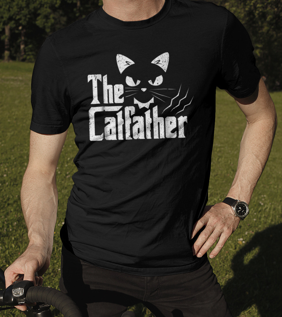 The Catfather Cats Dad Movie Parody Daddy T-Shirt