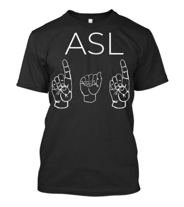 ASL Dad Sign Language Hand Signs T-Shirt