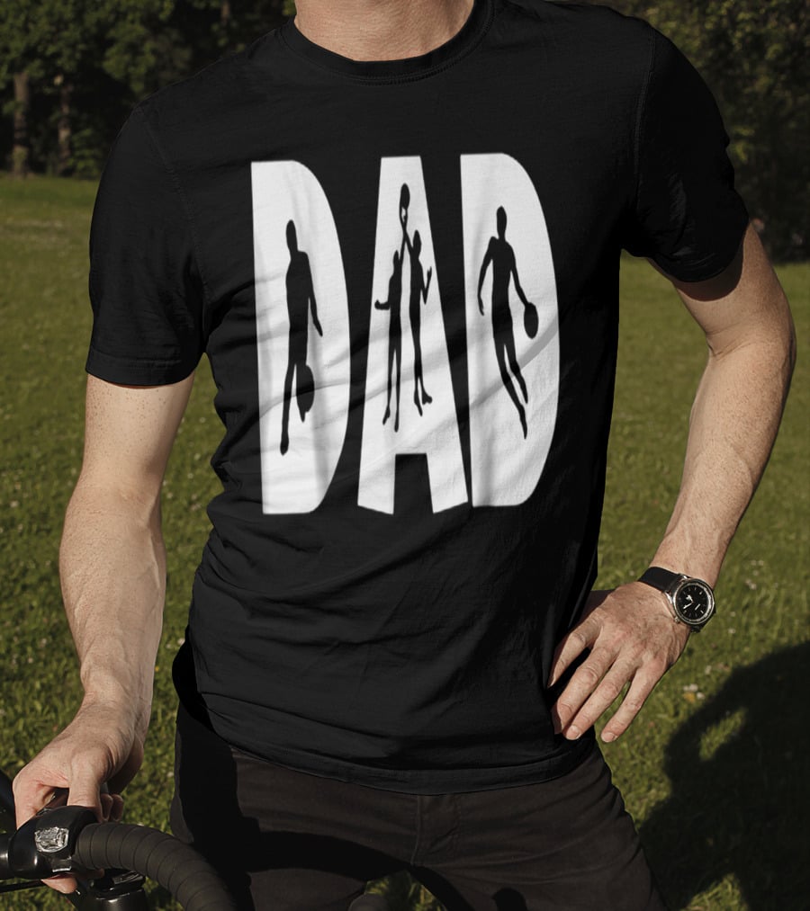 Basketball Dad Silhouette Sports Enthusiast Father's T-Shirt