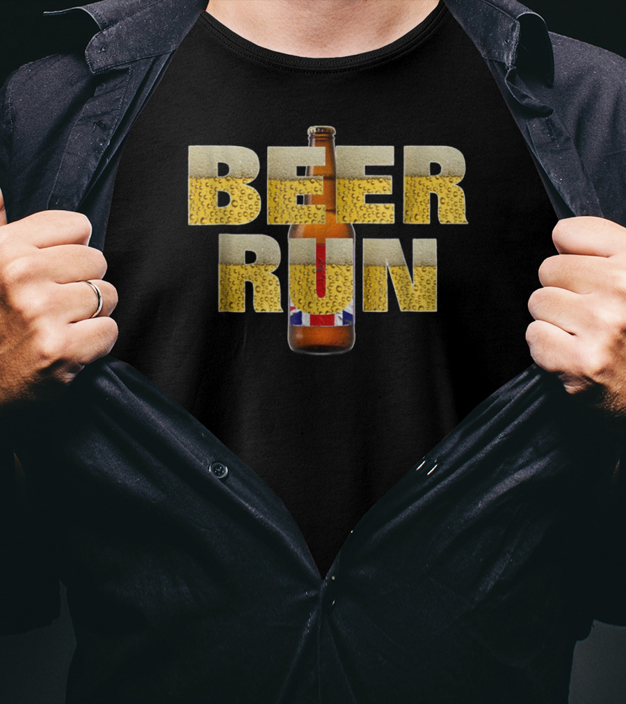 Beer Run 5K Race Marathon Beer Run T-Shirt