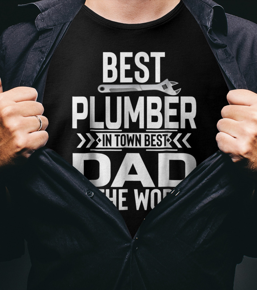 Best Plumber IN Town Best Dad IN The World T-Shirt