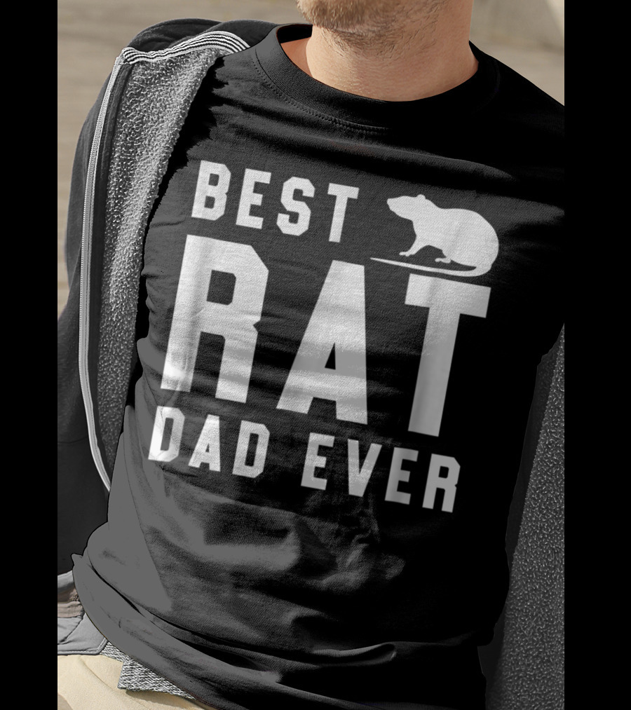 Best Rat Dad Ever Funny Pet Rat Mouse Ideal Dad Shirt White63 T-Shirt