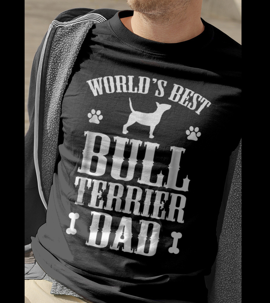 World's Best Bull Terrier Dad T-Shirt
