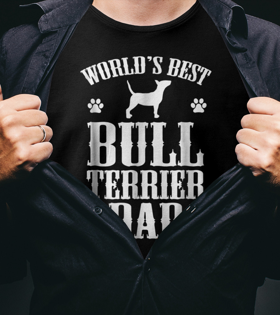World's Best Bull Terrier Dad T-Shirt