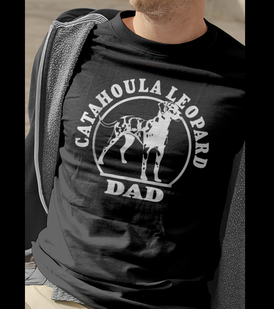 Catahoula Leopard Dad Dog T-Shirt