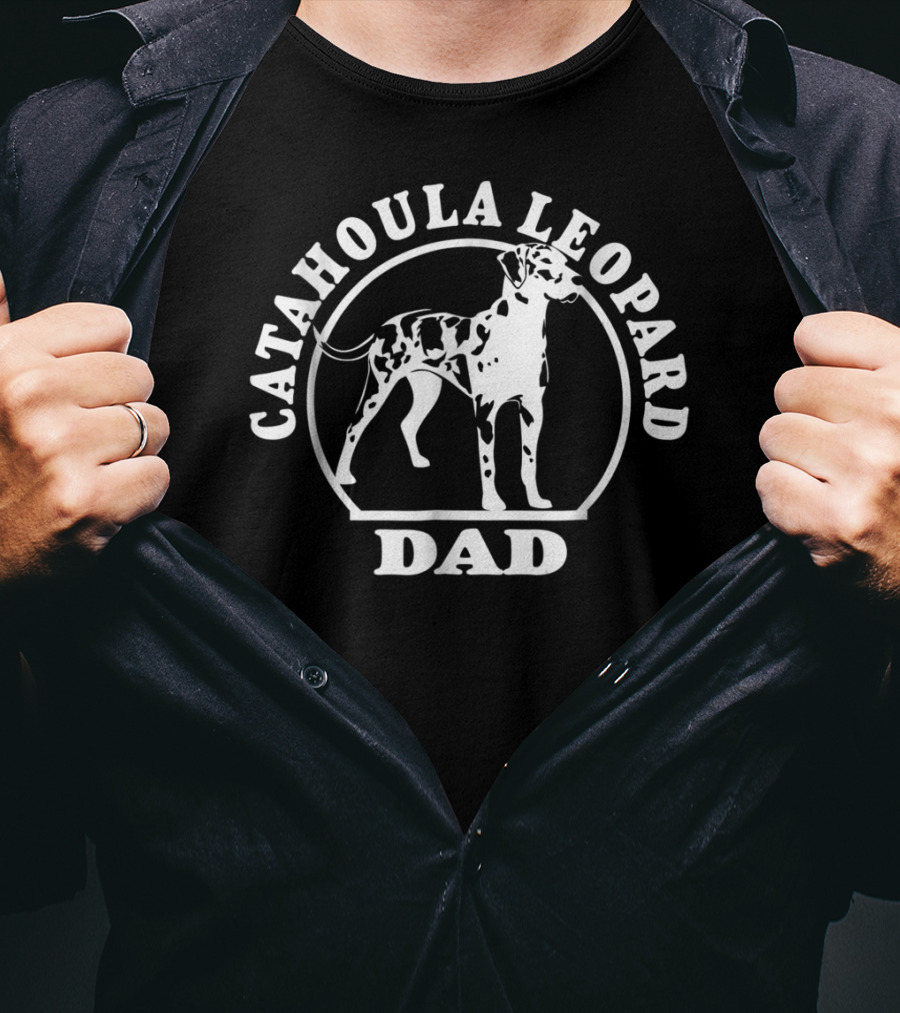 Catahoula Leopard Dad Dog T-Shirt