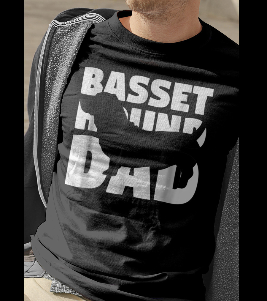 Basset Hound Dad Basset Hound Father Dog Dad T-Shirt