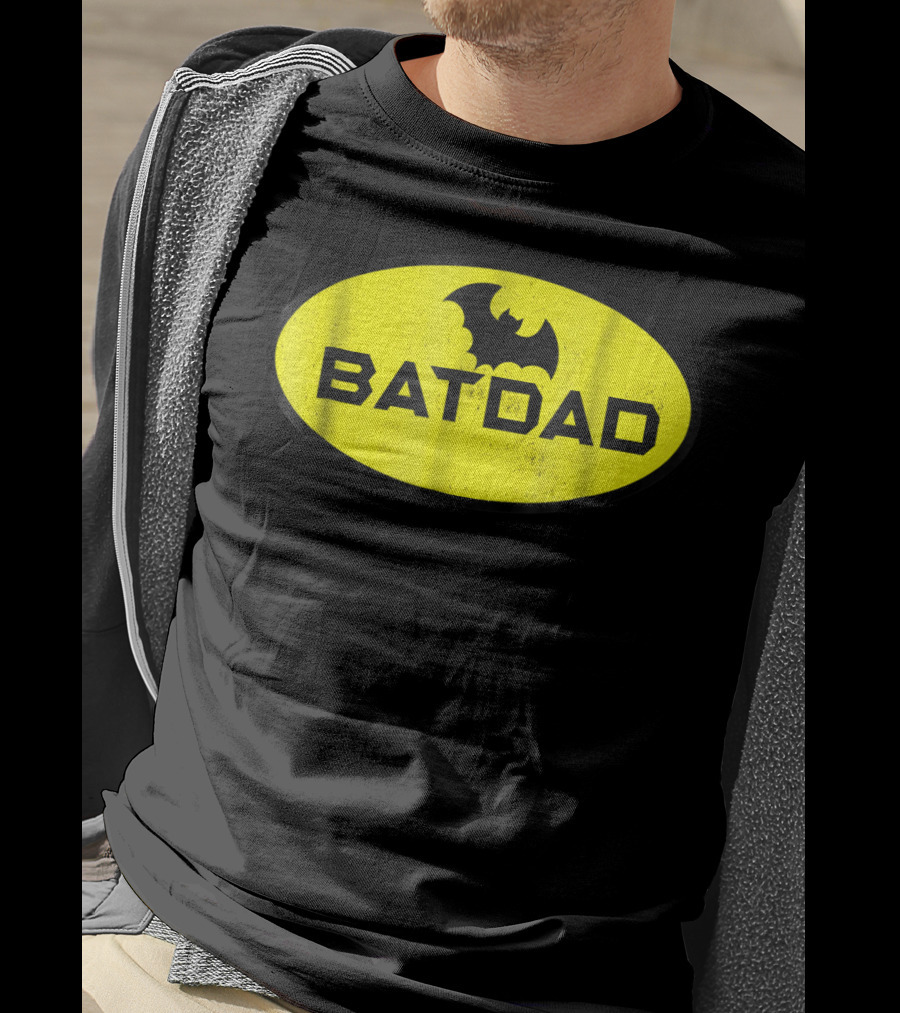 BATDAD Funny Dad Family Superhero T-Shirt
