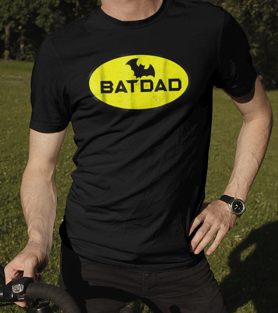 BATDAD Funny Dad Family Superhero T-Shirt