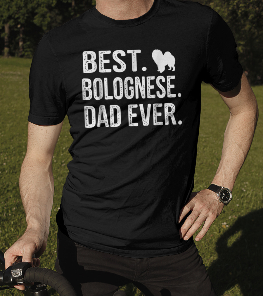 Best Bolognese Dad Ever Bichon Dog T-Shirt
