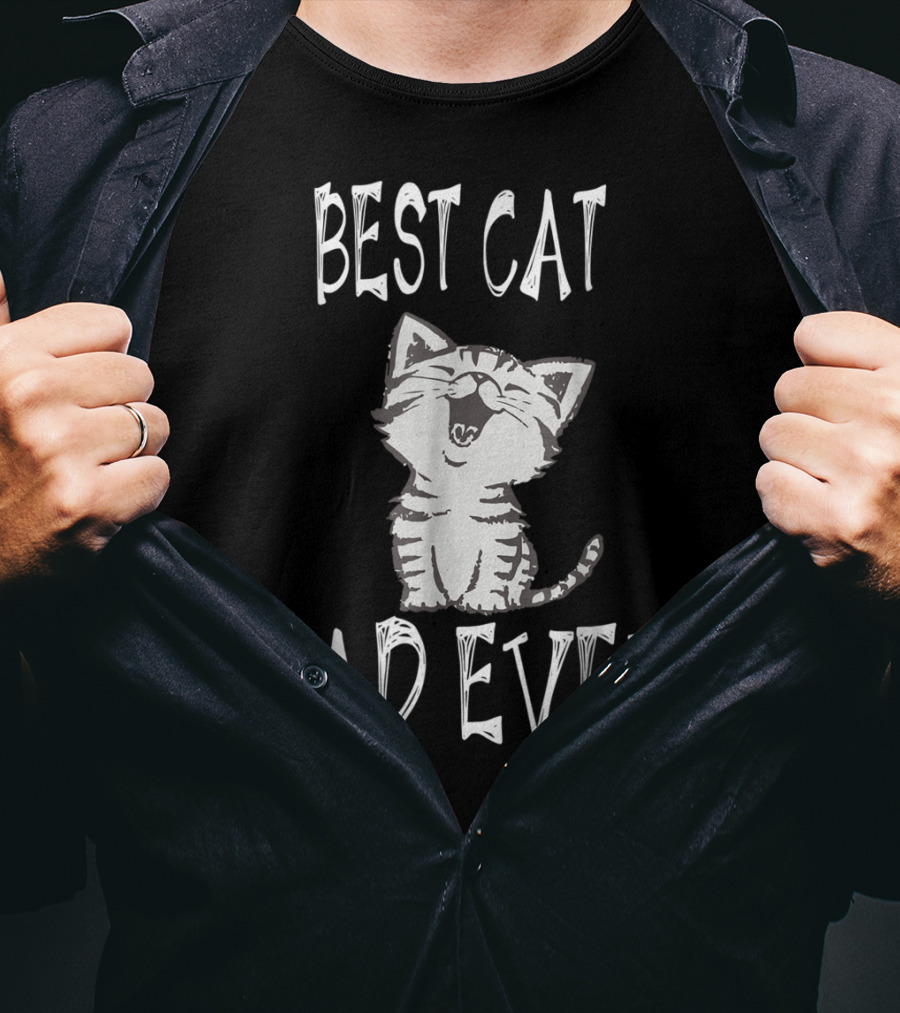 Best Cat Dad Ever Kitty T-Shirt
