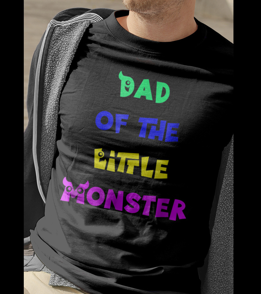 Dad Of The Little Monster Funny Halloween Costumes65 T-Shirt