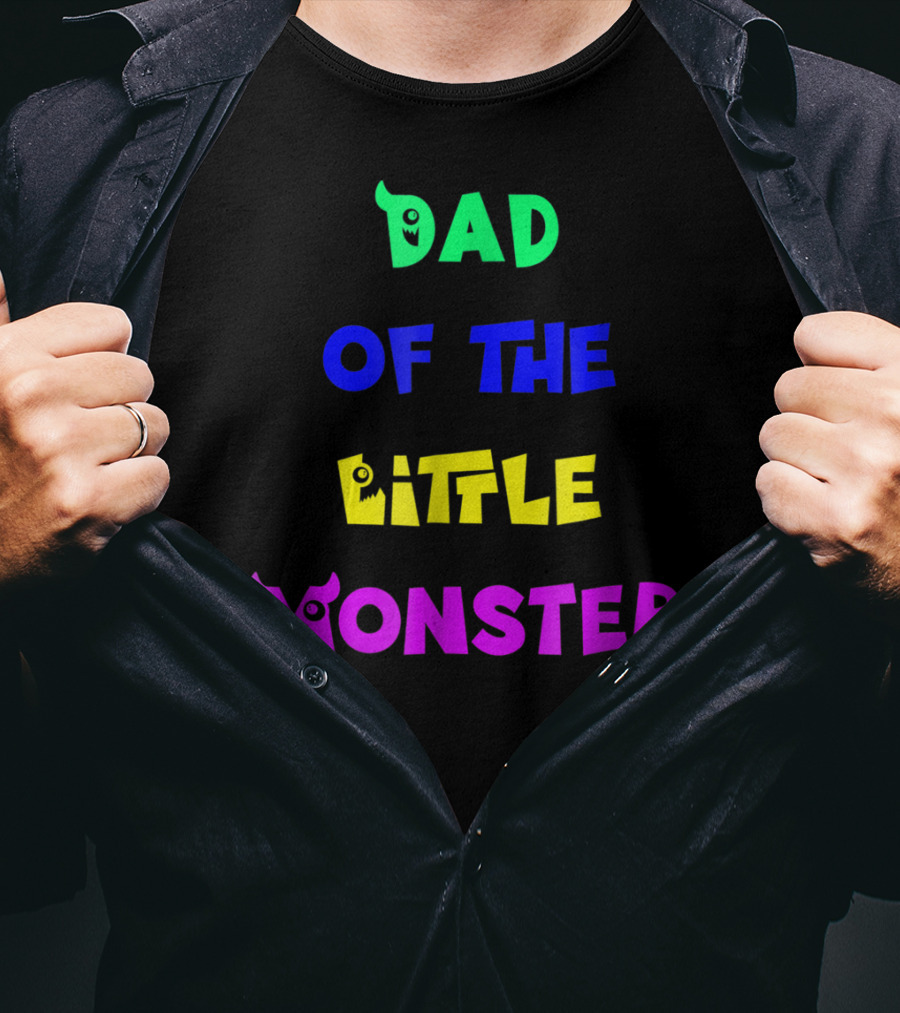 Dad Of The Little Monster Funny Halloween Costumes65 T-Shirt