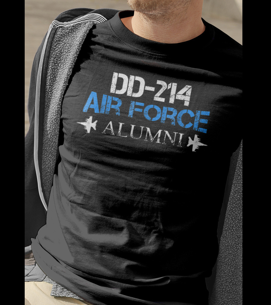 DD-214 Air Force Alumni Veteran USAF Dad T-Shirt