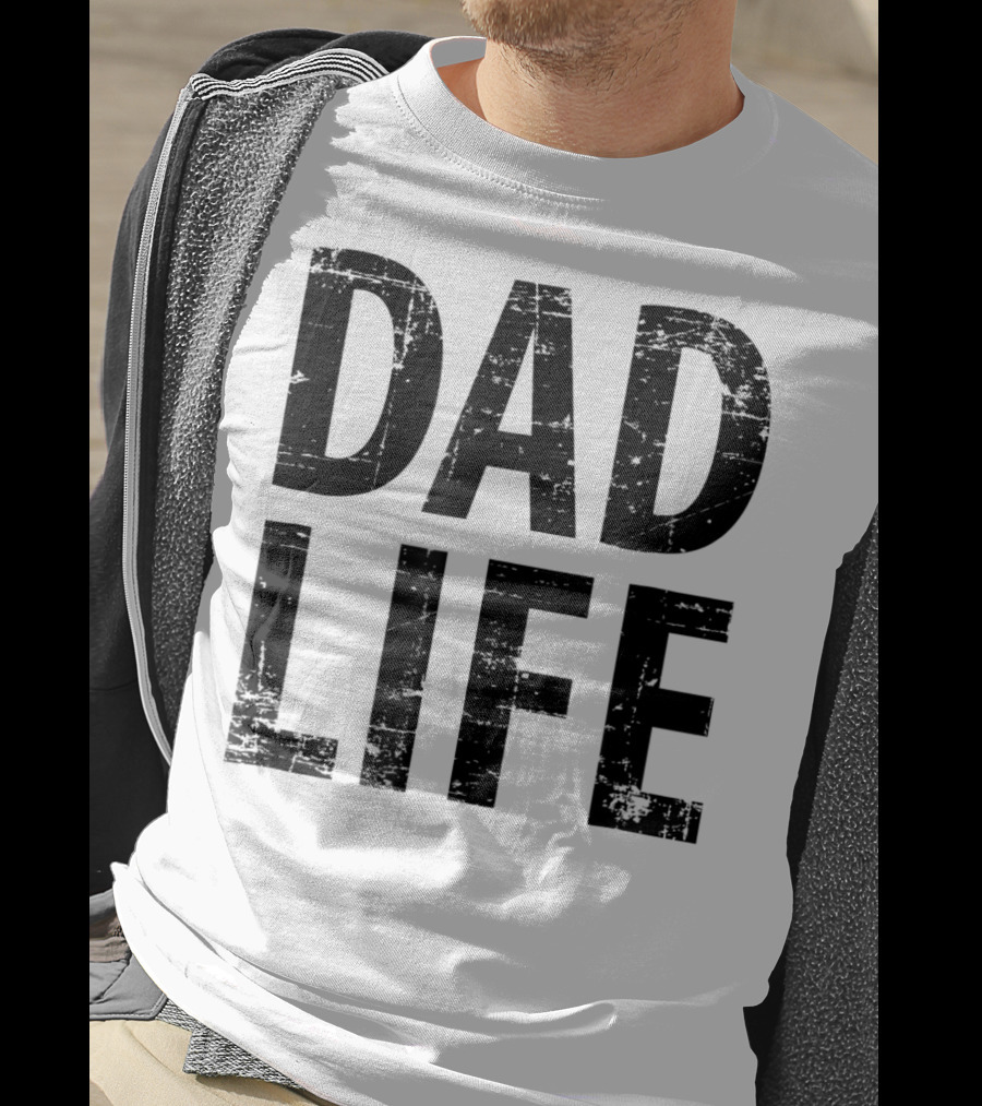Dad Life Distressed Vintage Dark T-Shirt