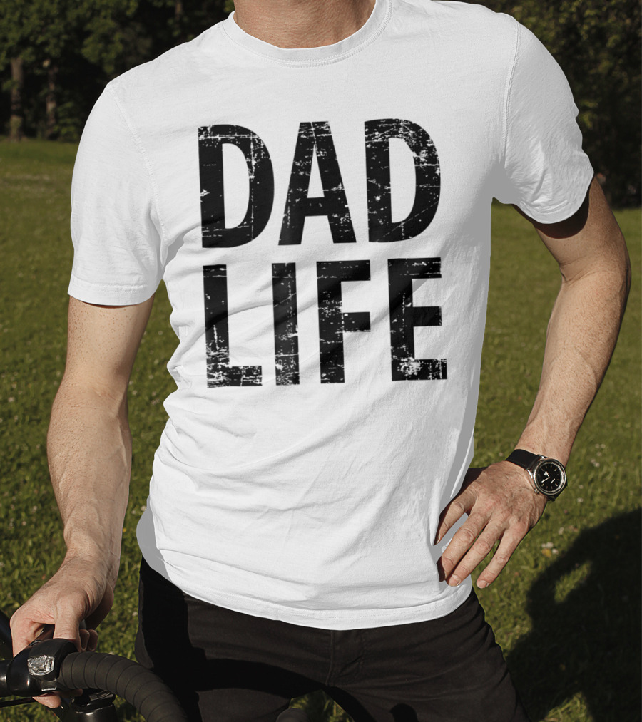 Dad Life Distressed Vintage Dark T-Shirt