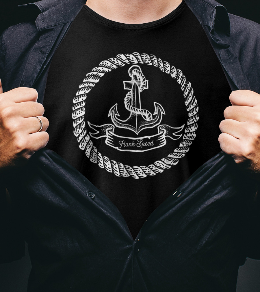Flank Speed Anchor Idea For Sailor Dad And Brothers T-Shirt