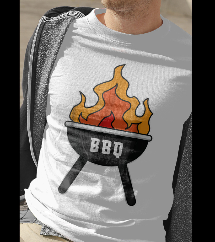 BBQ Pit Master Hot Flames Grilling Barbecue T-Shirt
