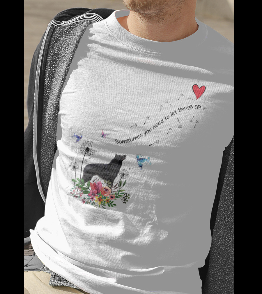 Belgian Sheepdog Kids80 Sometimes You Need To Let Things Go T-Shirt