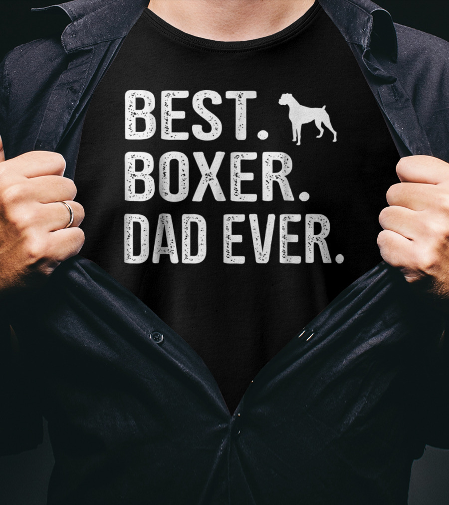 Best Boxer Dad Ever Dog T-Shirt