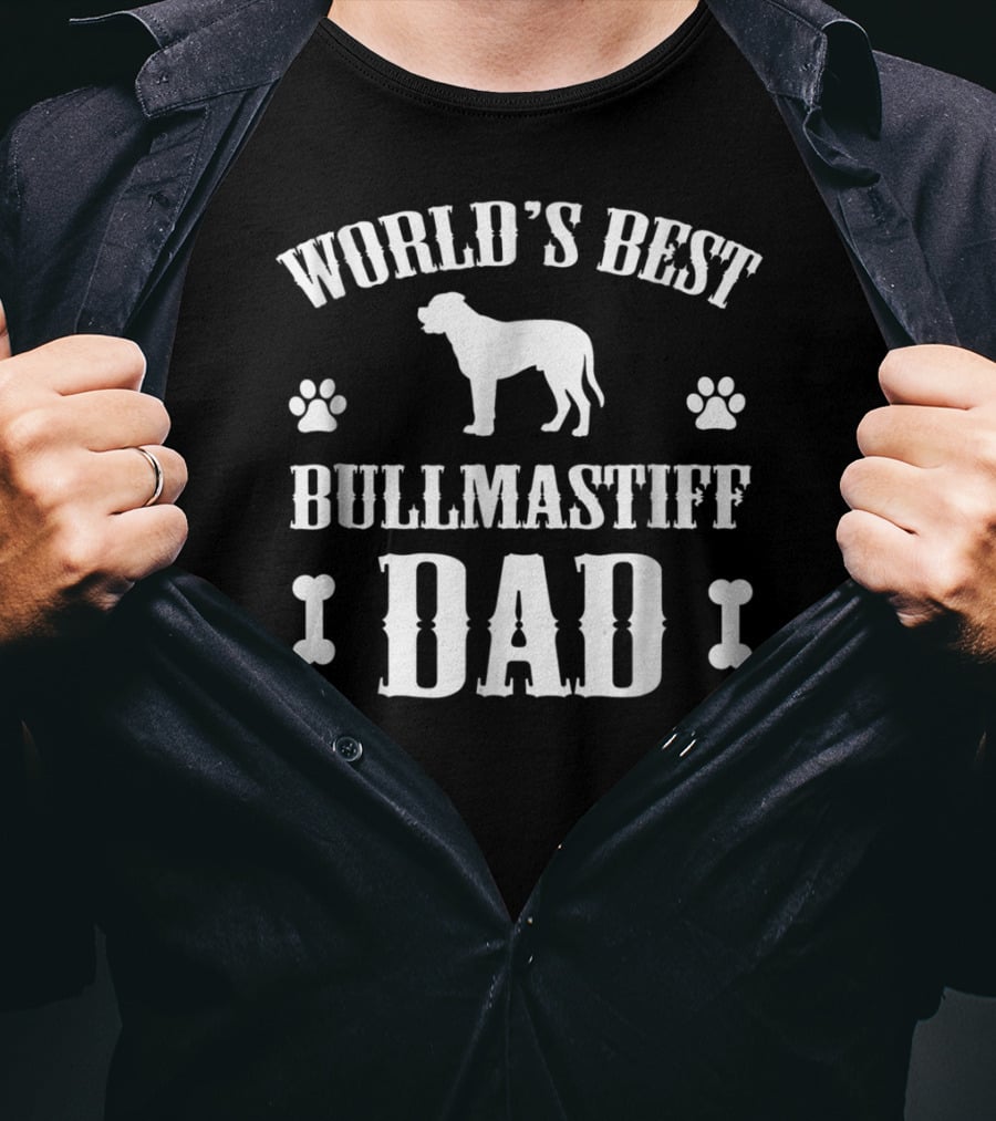 World's Best Bullmastiff Dad T-Shirt