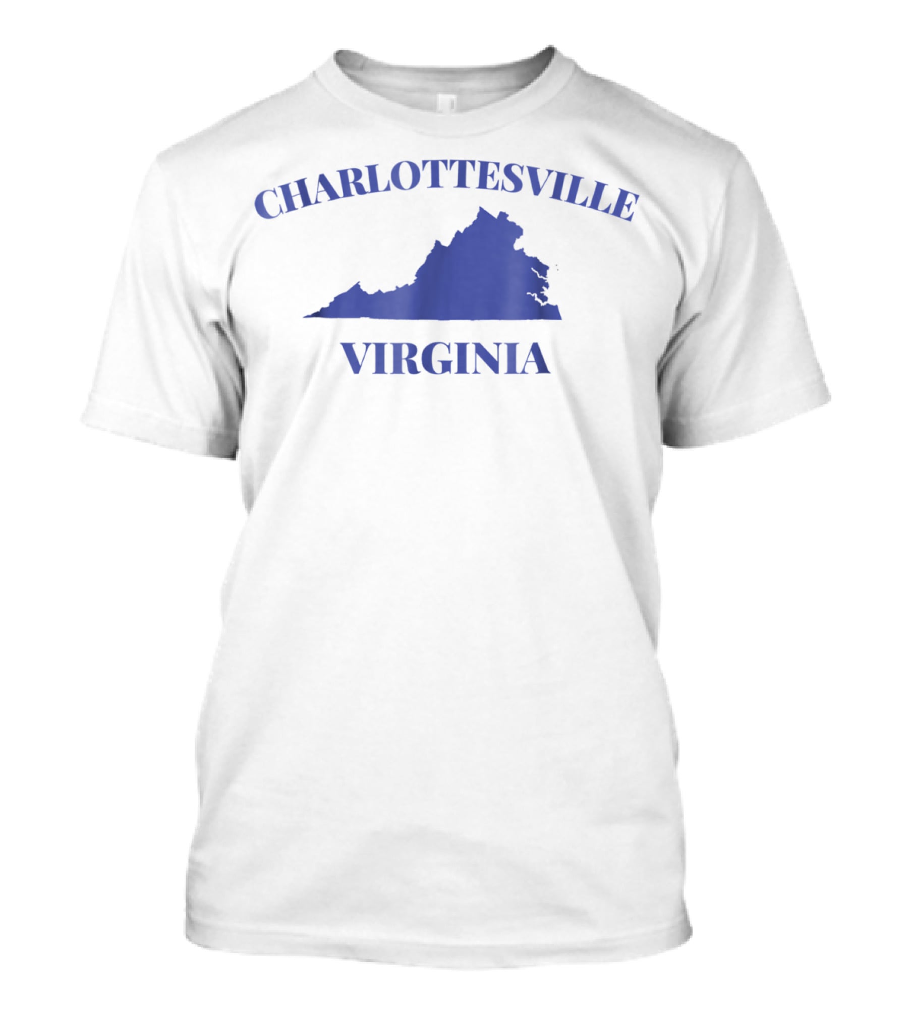 Charlottesville Virginia State Map Parent University USA87 T-Shirt