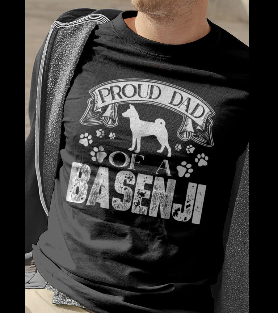 Proud Dad Of A Basenji T-Shirt