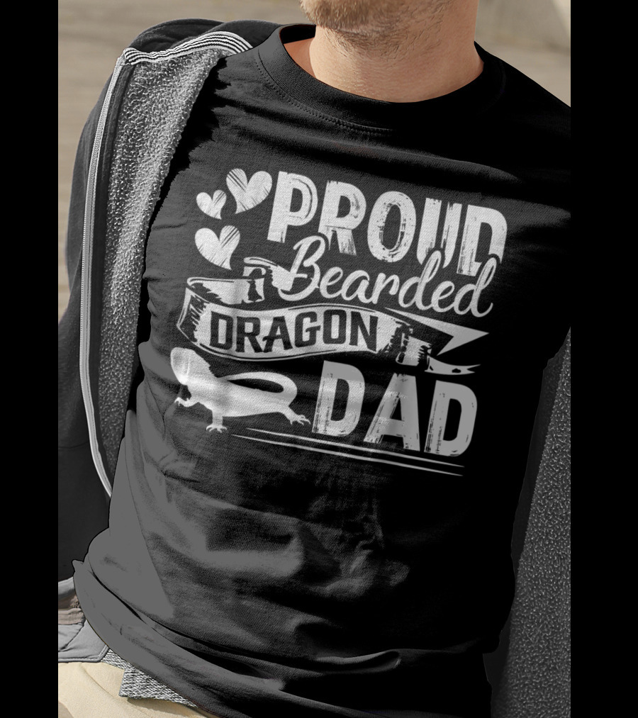 Proud Bearded Dragon Dad T-Shirt