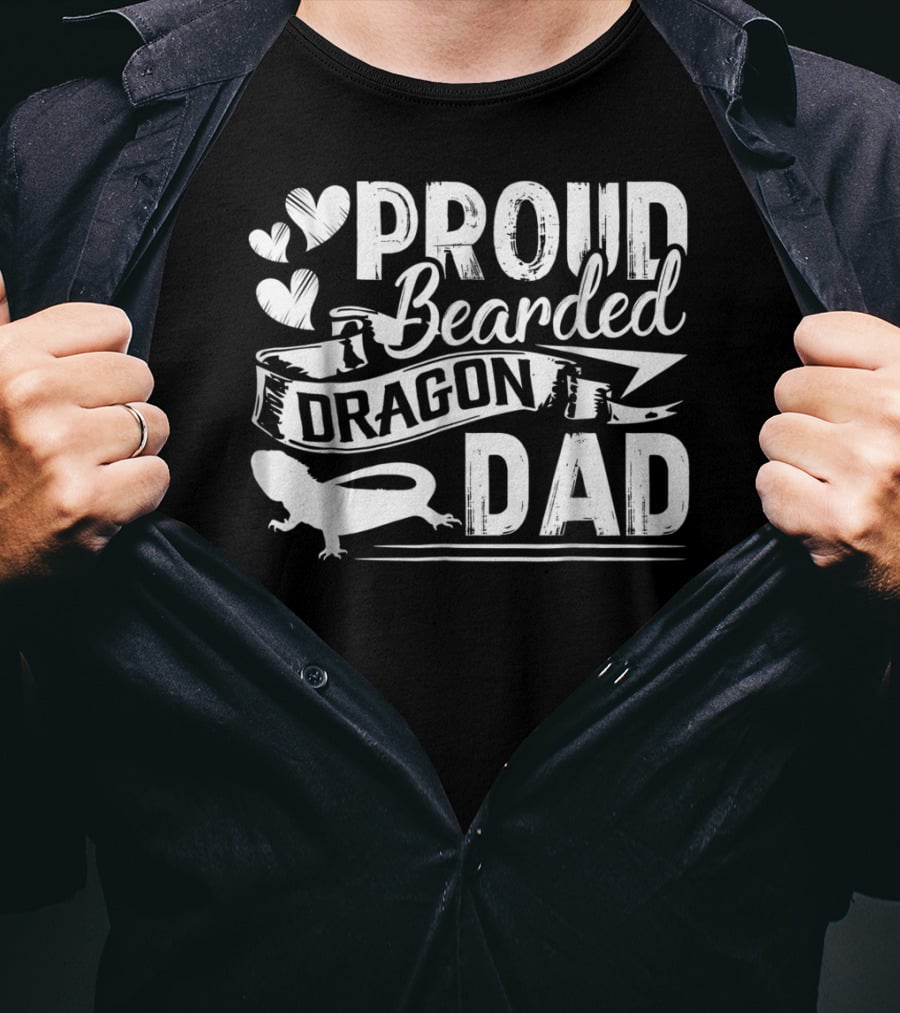 Proud Bearded Dragon Dad T-Shirt