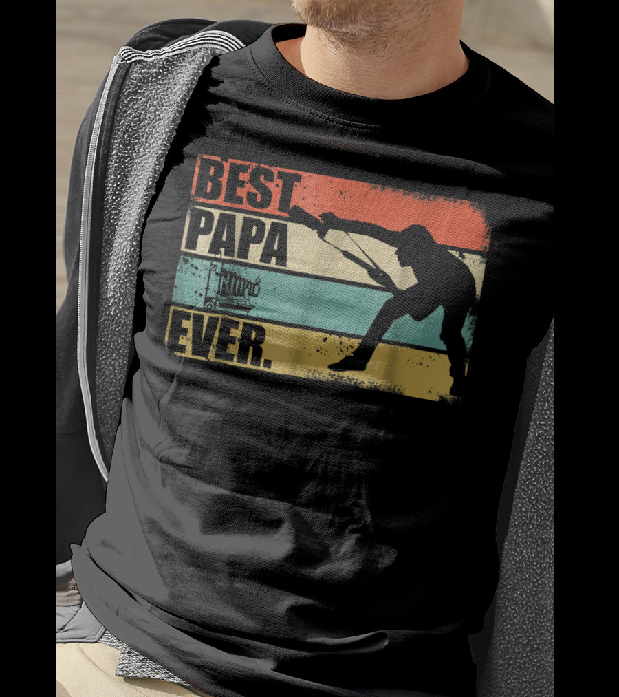 Best Papa Ever Retro Photographer T-Shirt