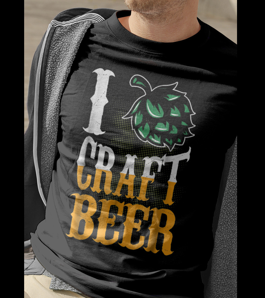 Brew Dad I Craft Beer I Love Craft Beer Hops T-Shirt