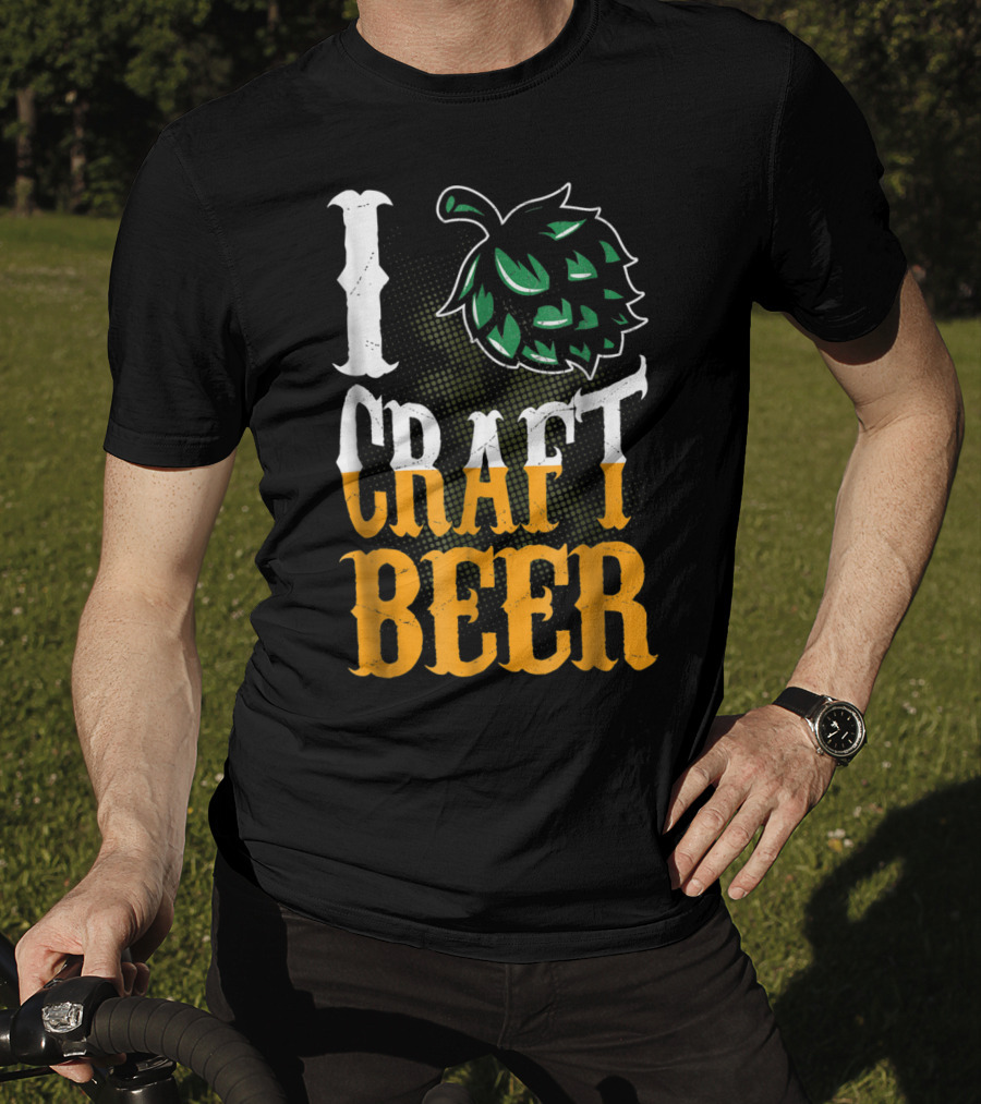 Brew Dad I Craft Beer I Love Craft Beer Hops T-Shirt