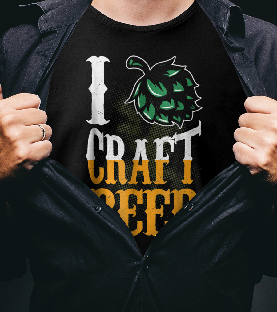 Brew Dad I Craft Beer I Love Craft Beer Hops T-Shirt