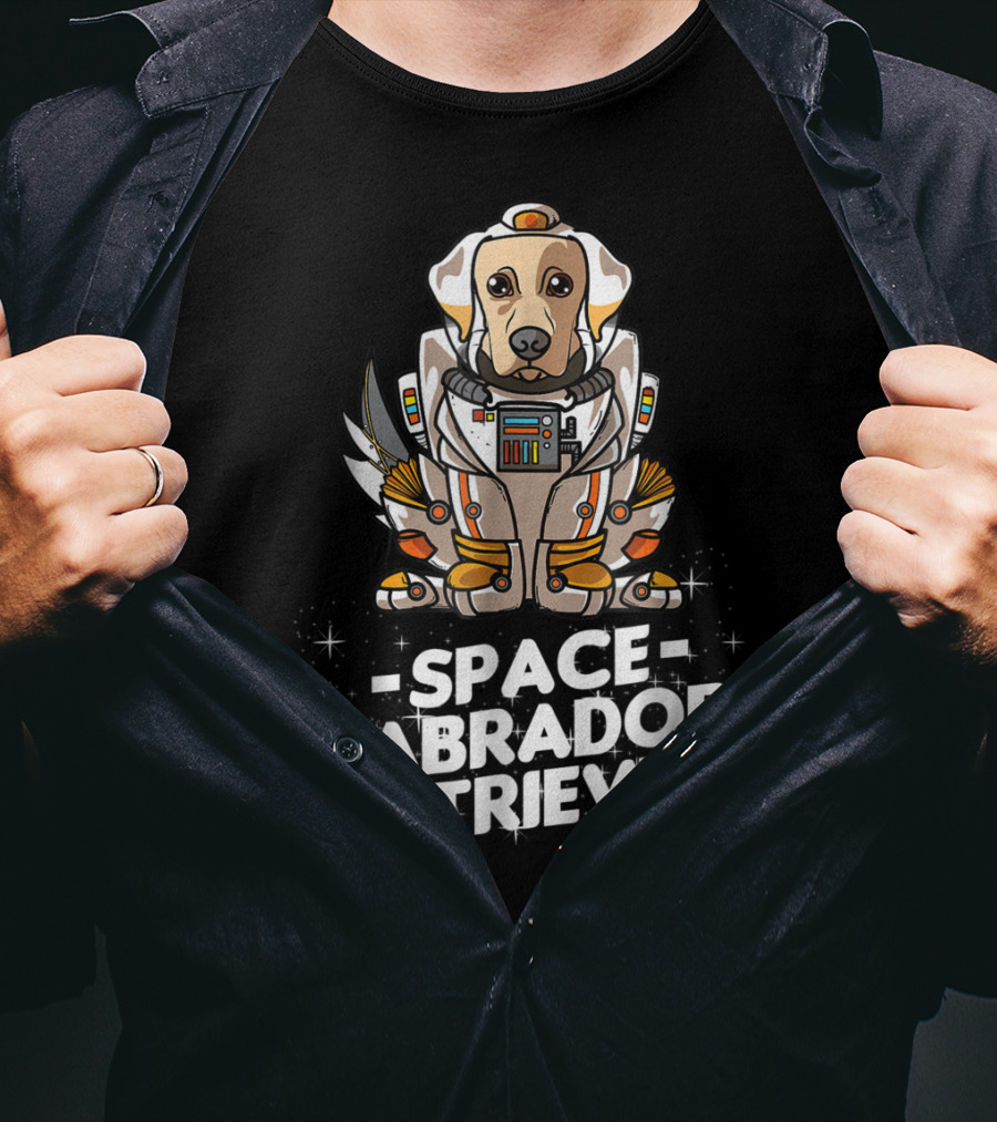 Space Labrador Retriever Astronaut Suit Dog36 T-Shirt