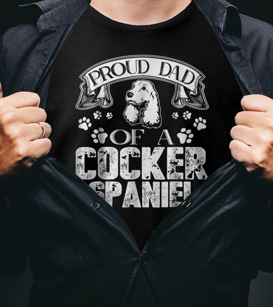 Proud Dad Of A Cocker Spaniel T-Shirt