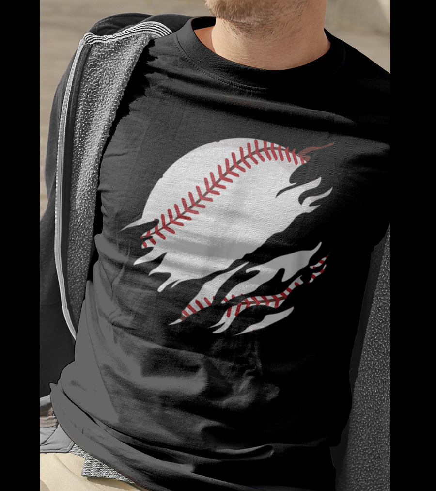 Baseball In Me Basketball Inside Me TSh36 Baseball Tears T-Shirt