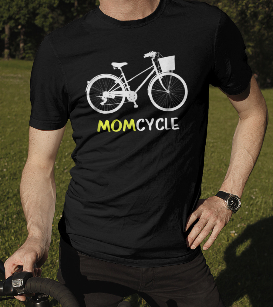 Momcycle Bicycle Matching Cyclist Mother Dad N Kids62 T-Shirt