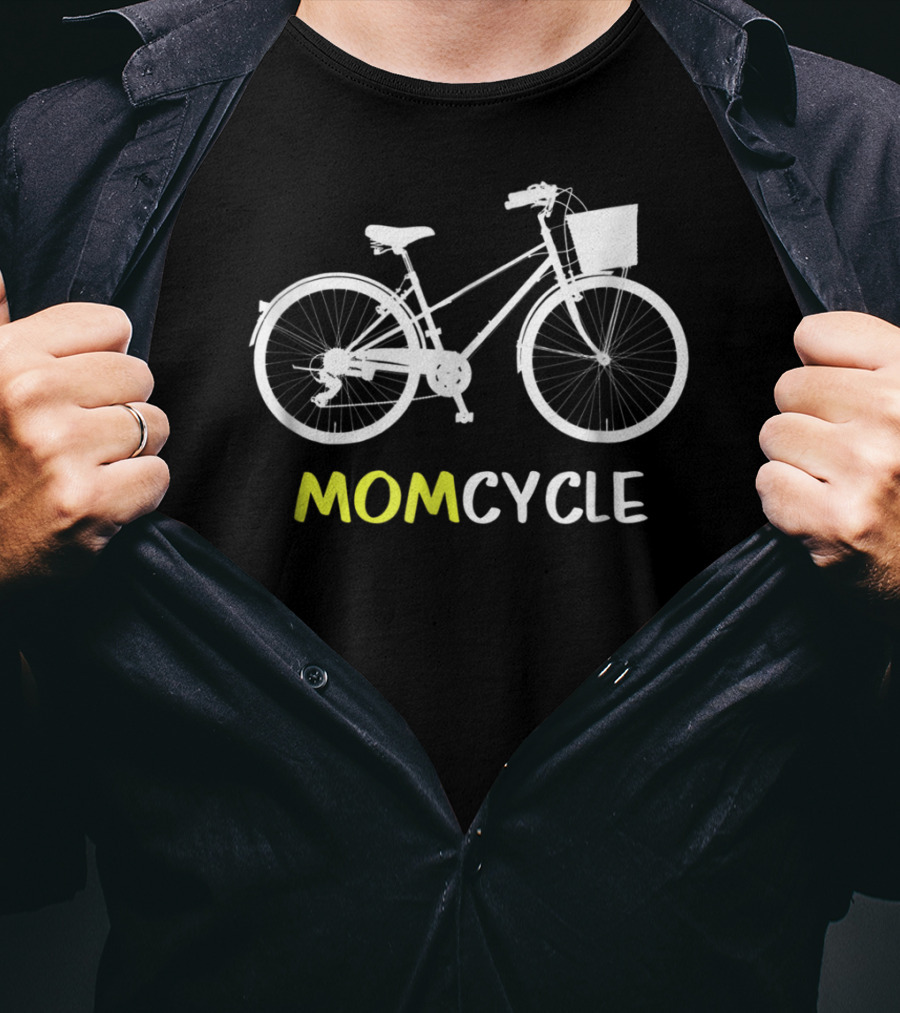 Momcycle Bicycle Matching Cyclist Mother Dad N Kids62 T-Shirt