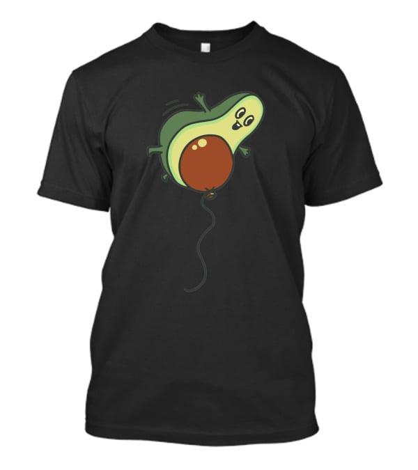 Avocado Flight Happy Avocado On Balloon Journey 1135285 T-Shirt
