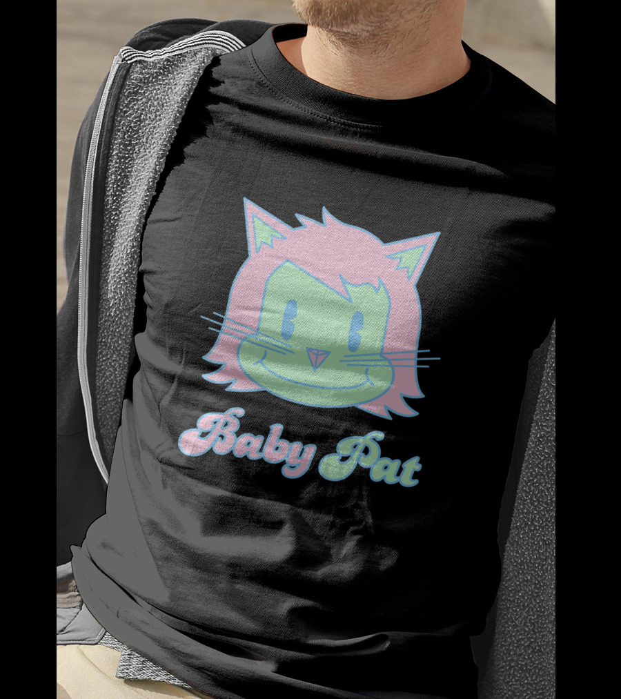 Baby Pat 729803 Pastel Cat Face T-Shirt